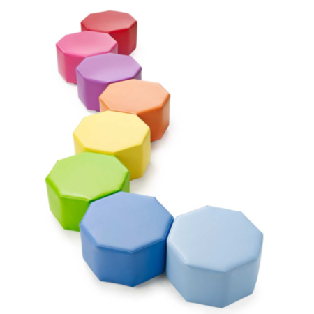 Children&#039;s Octagonal Modular Seating - Set of 8
