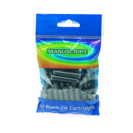 Manuscript Black Ink Cartridges Pack 50