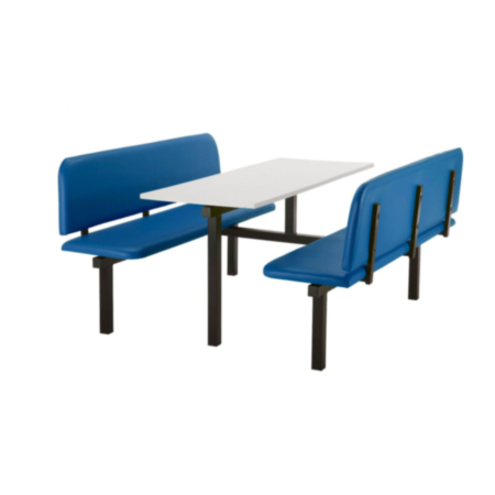 Oscar Upholstered 6 Seater Fast Food Seating Unit with Both Sides Accessible 