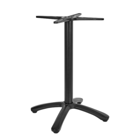 Naples Aluminium Black 4 Leg Cafe Bistro Table Base