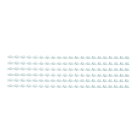 Plastic Binding Comb A4 6mm White (Pack 100)