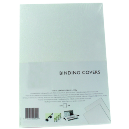 Leathergrain Binding Cover A4 Ivory 240gsm (Pack 100)