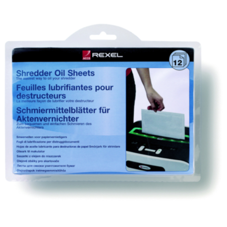 Rexel Shredder Oil Sheets (Pack 12) 2101948