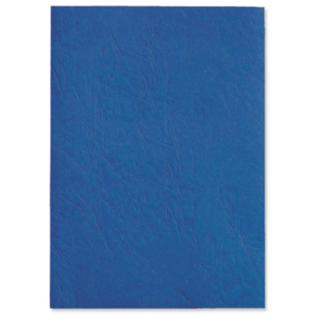 GBC Antelope Leather Look Binding Covers Plain A4 Royal Blue 250gsm (Pack 50) CE040029