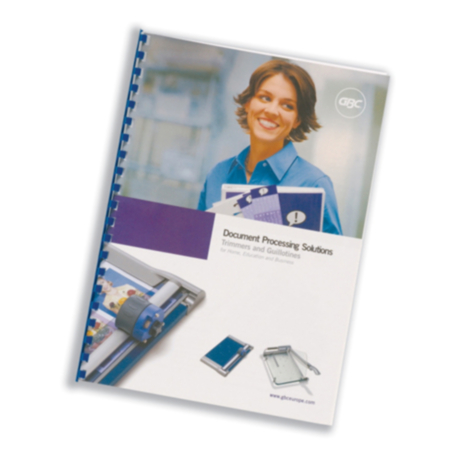GBC Binding Cover Set A4 Clear/White Leathergrain (Pack 25) CR140070