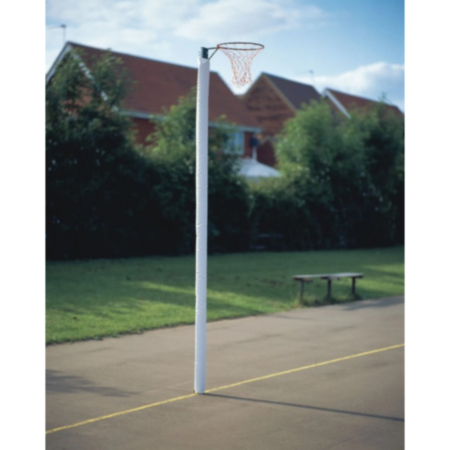 School Netball Vinyl Post Protector-white