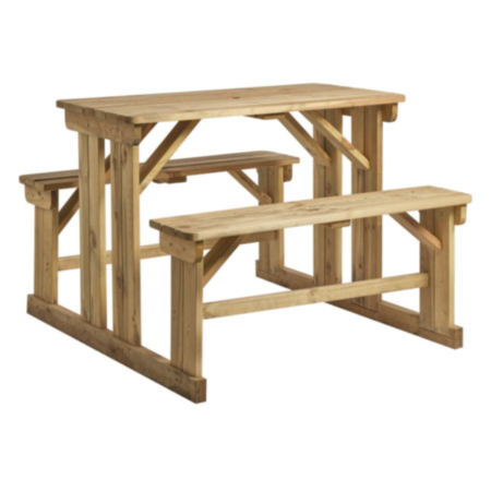 Outdoor Walk in Poseur Public Picnic Table 6-8 Seater