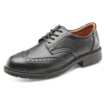 Beeswift S1 Brogue Shoes Black Size 7/EU41 SW201107