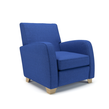 Wynne 81cm Wide Armchair Perennial Fabric Light Wood Feet