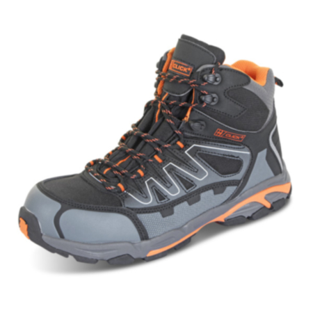 Beeswift Hiker S3 Composite Safety Boots Black/Orange/Grey Size 13/EU48 CF3513
