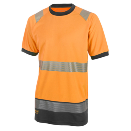 Beeswift Two Tone High-Visibility Short Sleeve T-Shirt Orange/Black Small HVTT001ORBLS