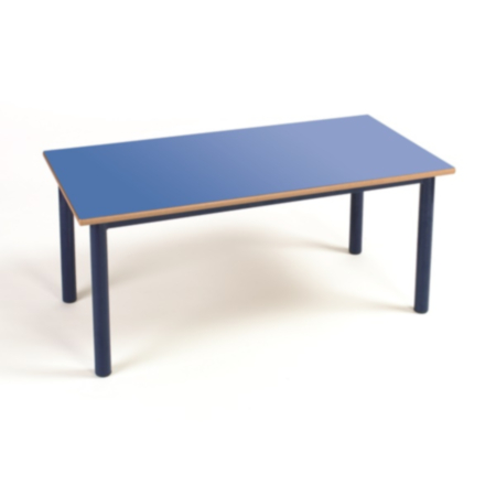 Metalliform Premium Coloured Rectangular Chunky Classroom Table