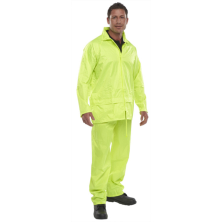 Beeswift Nylon B-Dri Weatherpoof Suit Saturn Yellow Small NBDSSYS