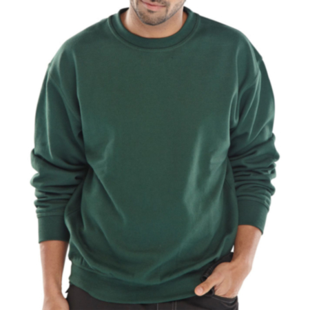 Beeswift Polycotton Sweatshirt Bottle Green XXL CLPCSBGXXL