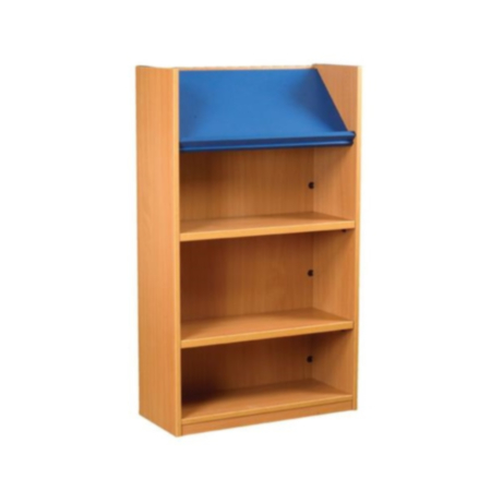 Nexus Single Sided Library Bookcase with Display Top