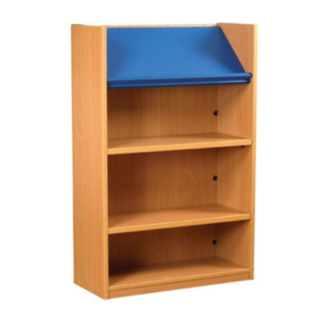Nexus Single Sided Library Bookcase with Display Top