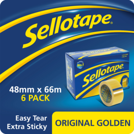 Sellotape 48mmx66m Pack 6 Reel
