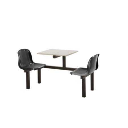 Harvey Polypropylene Indoor 2 Seater Fast Food Seating Unit