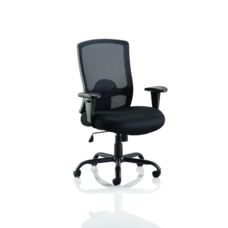 Portland Mesh HD Ergonomic Office Task Operator Chair with Arms - Black