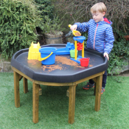 Playground Outdoor Small Wooden Tuff Tray Table with Tray