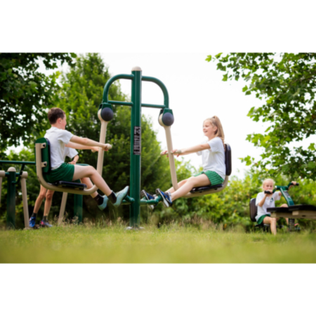 Children&#039;s Seated Leg Press Outdoor Fitness Equipment