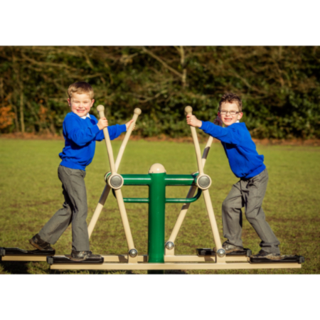 Children&#039;s Double Cross Country Skier Outdoor Fitness Equipment
