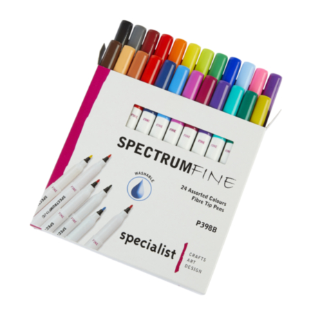 Spectrum Fine Pen  Pack 24 Asrtd Colours