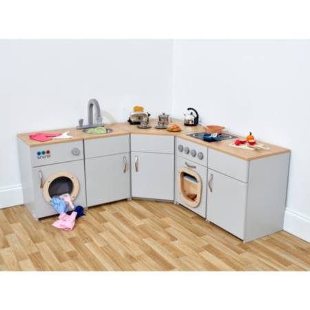 Contemporary 5pc Kitchen Grey