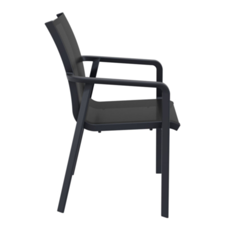 Pacific Weather Proof Bistro Armchair - Black