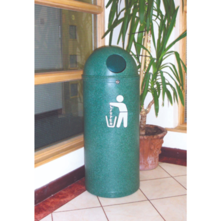 Slimline Classic School Playground Litter Bin with Recycling Graphics