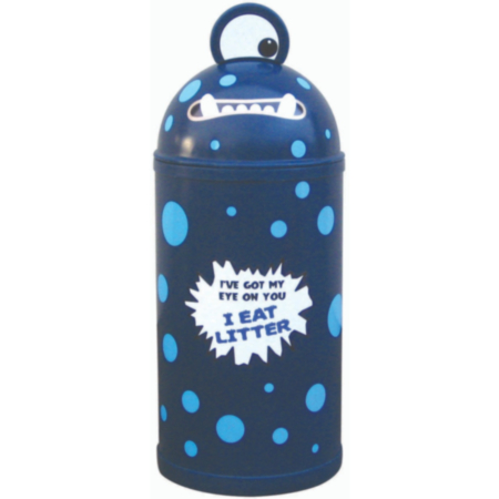 School Playground Small Monster Themed Litter Bin