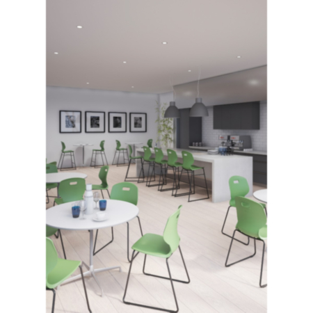 Titan Arc Classroom Chair - Skid Base