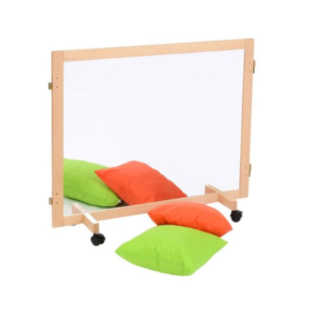 Timber Frame Junior Mirror and Dry Wipe Room Partition