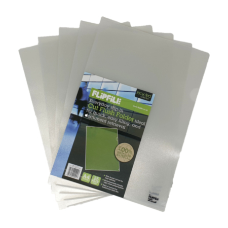 Recycled Cut Flush Clear Pk 25