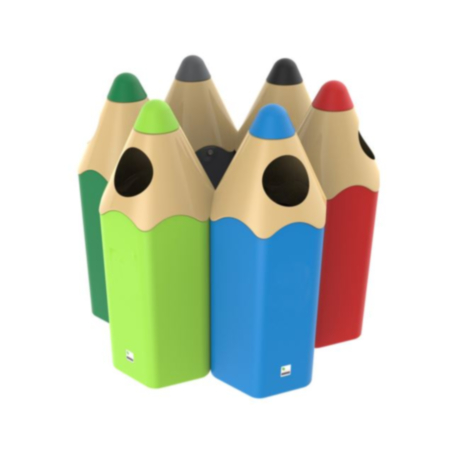 Outdoor Recycled Plastic Pencil Bin for Playground