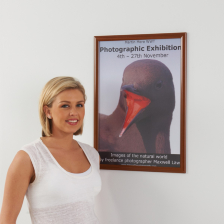 BusyGrip Wood Look Poster Frame