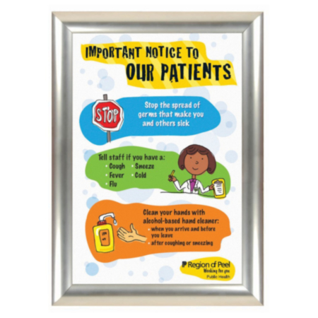 BusyGrip Stainless Steel Poster Frame
