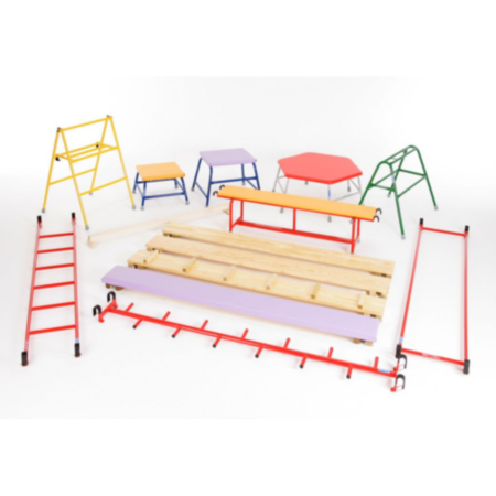 Indoor Key Stage 1 Gymnastics and Agility Equipment Set for Primary Schools