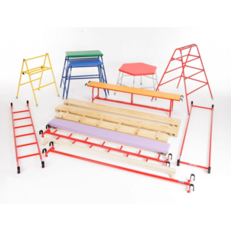 Indoor Key Stage 2 Gymnastic and Agility Equipment Set for Primary Schools