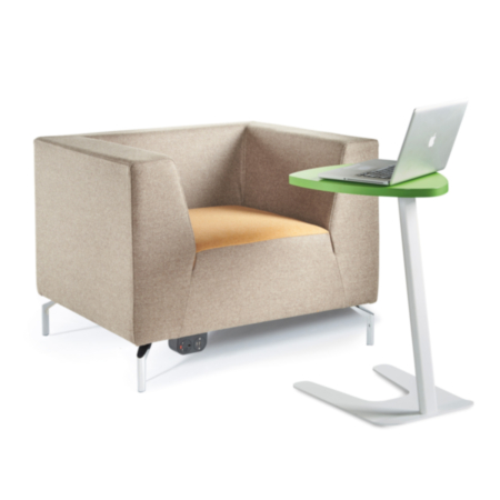 Power Module Mounted Under Seat for Dams Soft Seating -White