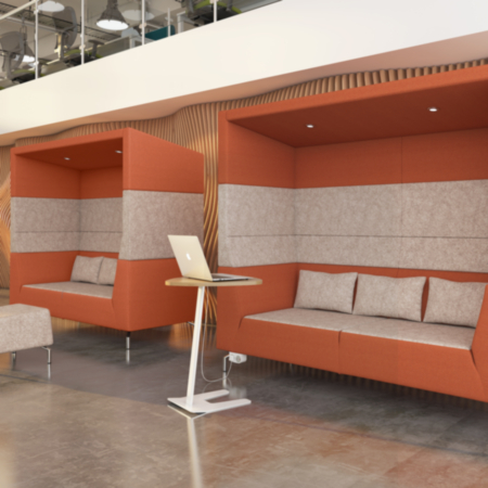 Power Module Mounted Under Seat for Dams Soft Seating -White