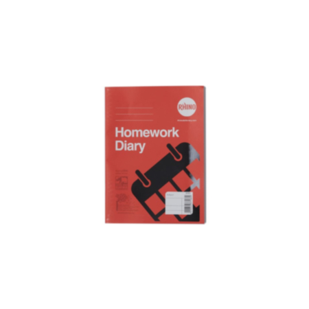Homework Diary 84p 6day Red P100