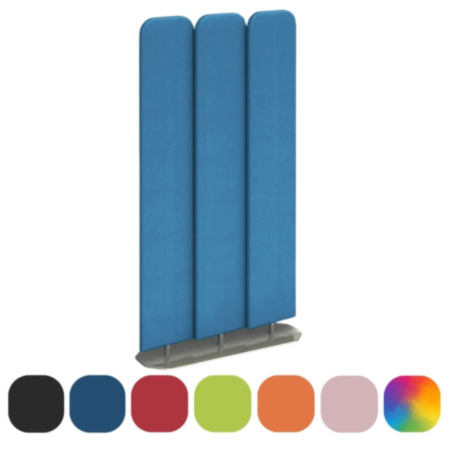 Piano Keys Multi-Functional Acoustic Screen Room Divider with 3 Rotating Panels