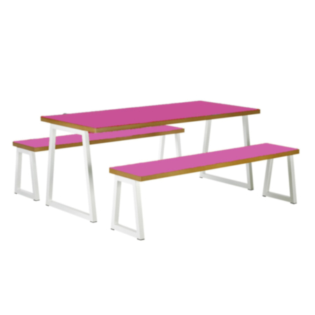 Arena 4 Seater Breakout Dining Bench Set