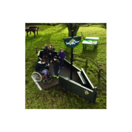 SEN Outdoor Playground Recycled Plastic Pirate Ship