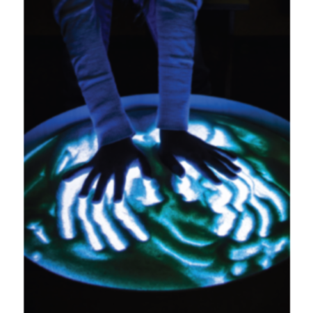 Early Years Sensory Round Magic Colour Changing Light Play Table