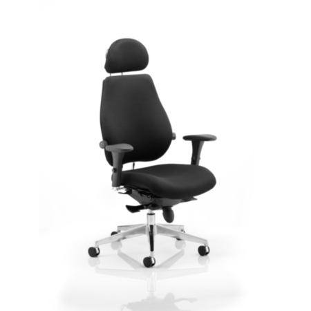 Chiro Plus Ultimate Black With Arms With Headrest