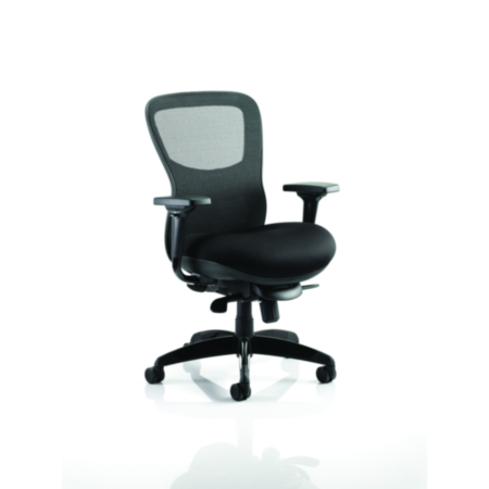 Stealth Shadow Ergo Posture Office Chair In Black With Airmesh Seat, Mesh Back &amp; Arms