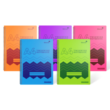 Poly A4 Notebk Assor 160p Rule
