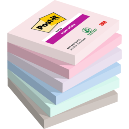 Post-it Super Sticky Nts Slfl 76x76 Pack 6